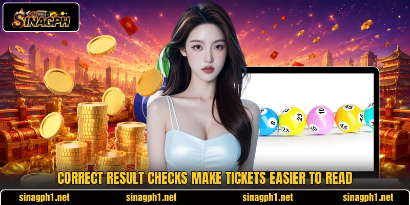 Correct result checks make tickets easier to read Correct result checks make tickets easier to read