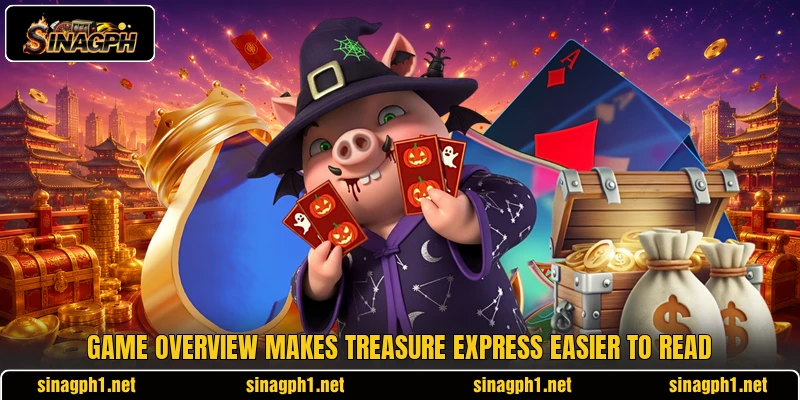 Game overview makes Treasure Express easier to read Game overview makes Treasure Express easier to read