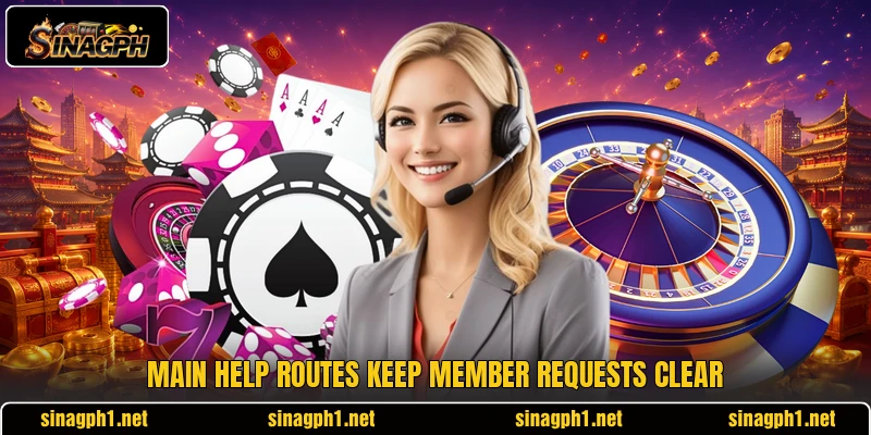 Main help routes keep member requests clear Main help routes keep member requests clear