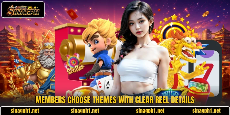 Members choose themes with clear reel details Members choose themes with clear reel details
