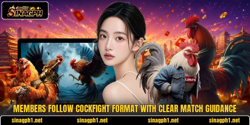 Members follow cockfight format with clear match guidance