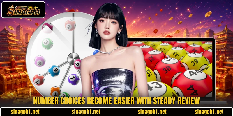 Number choices become easier with steady review Number choices become easier with steady review