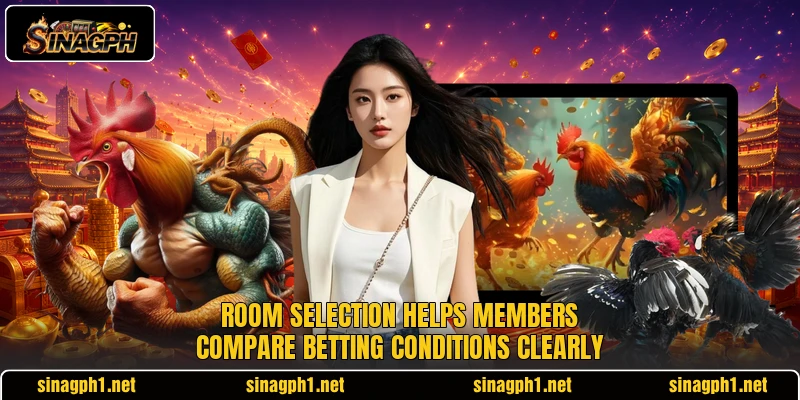 Room selection helps members compare betting conditions clearly Room selection helps members compare betting conditions clearly