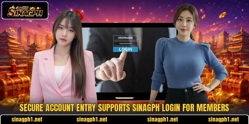 Secure account entry supports SINAGPH login for members Secure account entry supports SINAGPH login for members