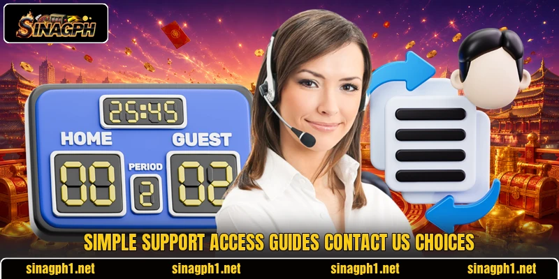 Simple support access guides contact us choices Simple support access guides contact us choices