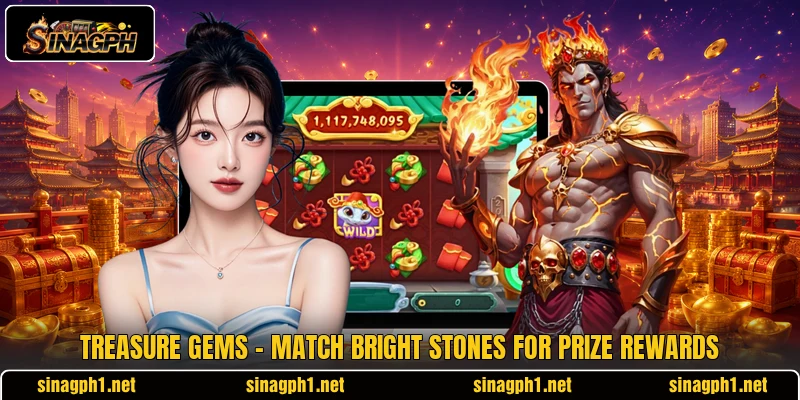 Treasure Gems - Match Bright Stones For Prize Rewards