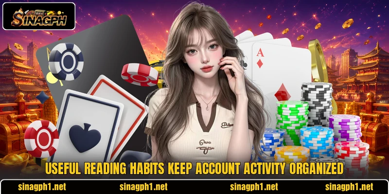 Useful reading habits keep account activity organized Useful reading habits keep account activity organized