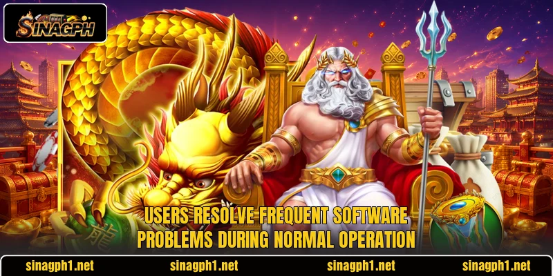 Users resolve frequent software problems during normal operation