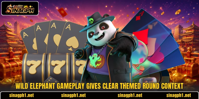 Wild Elephant gameplay gives clear themed round context
